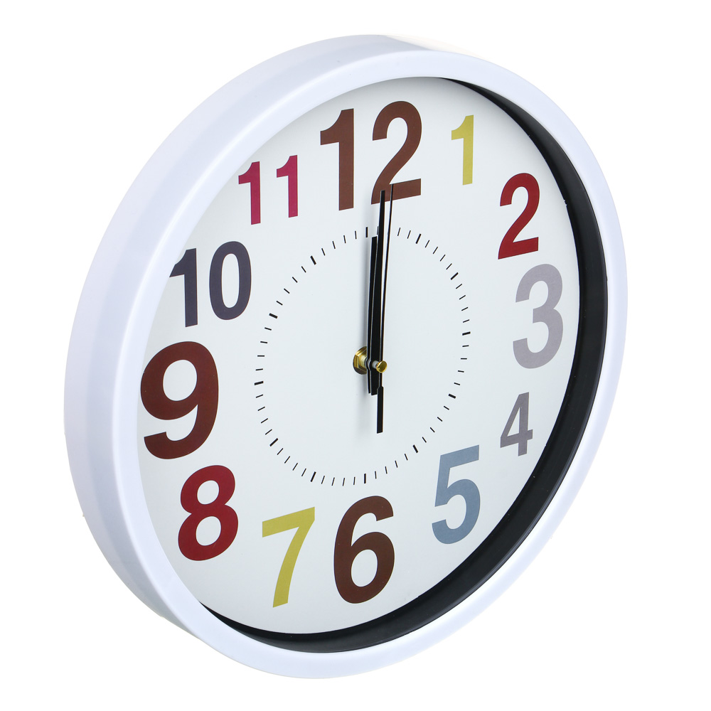 LADECOR CHRONO Часы настенные, круглые, 30 см, 2 цвета, арт.09-55, арт.№ 581-096