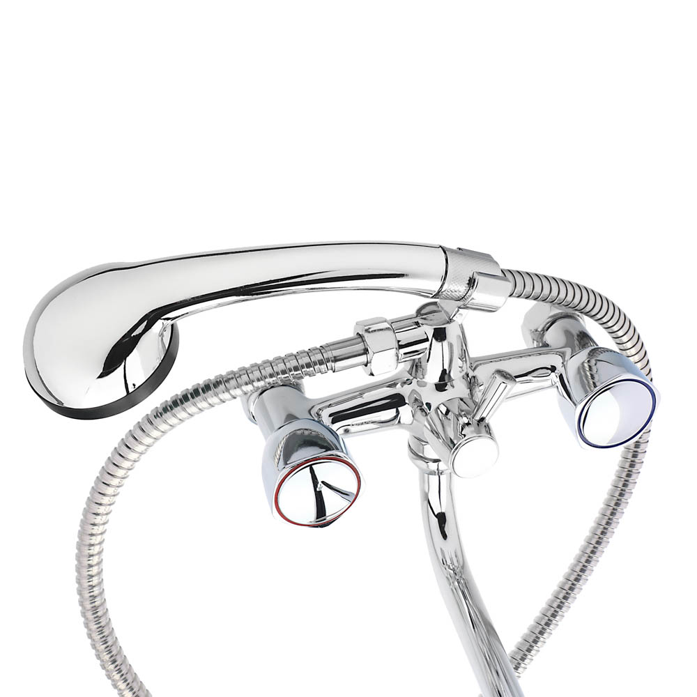 СоюзКран Смеситель для ванны с душем, круглый излив 30см, кер. кран-буксы 1/2, хром, цинк, SK08-S237, арт.№ 566-234