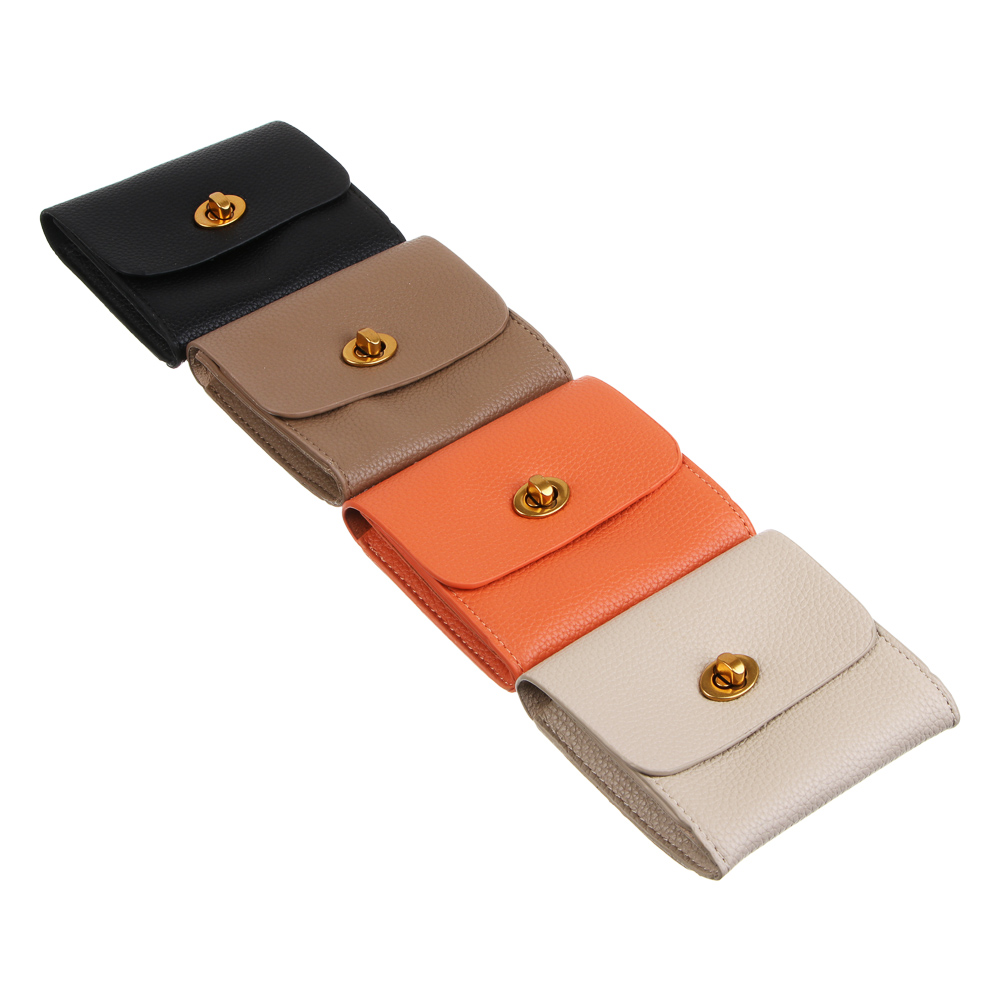 ЮL Кошелек на метал.застежке, 2 отделения ПУ, 10,8х8,8x3 см, 4 цвета, арт.№ 303-076