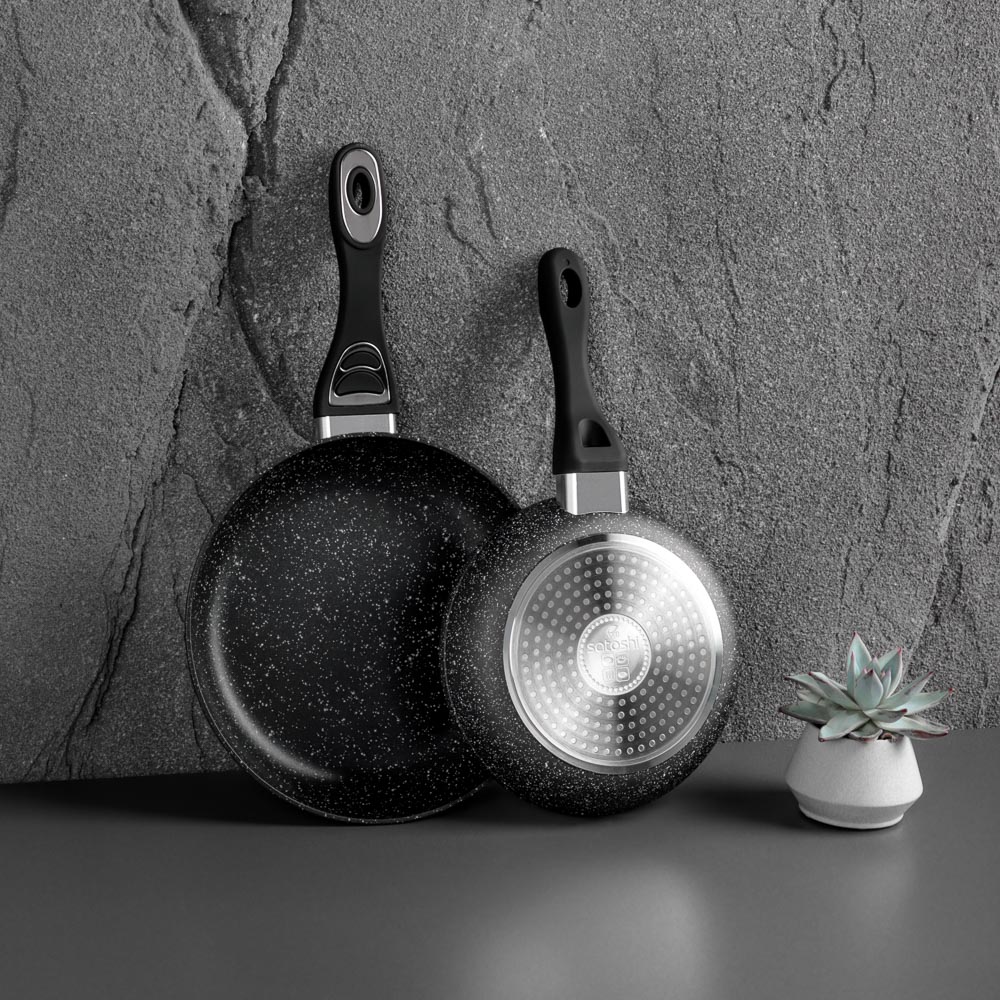 SATOSHI Танто Сковорода литая d20см, антипригарное покрытие Мрамор, индукция, арт.№ 846-385