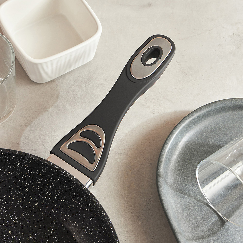 SATOSHI Танто Сковорода литая d28см, антипригарное покрытие Мрамор, индукция, арт.№ 846-388