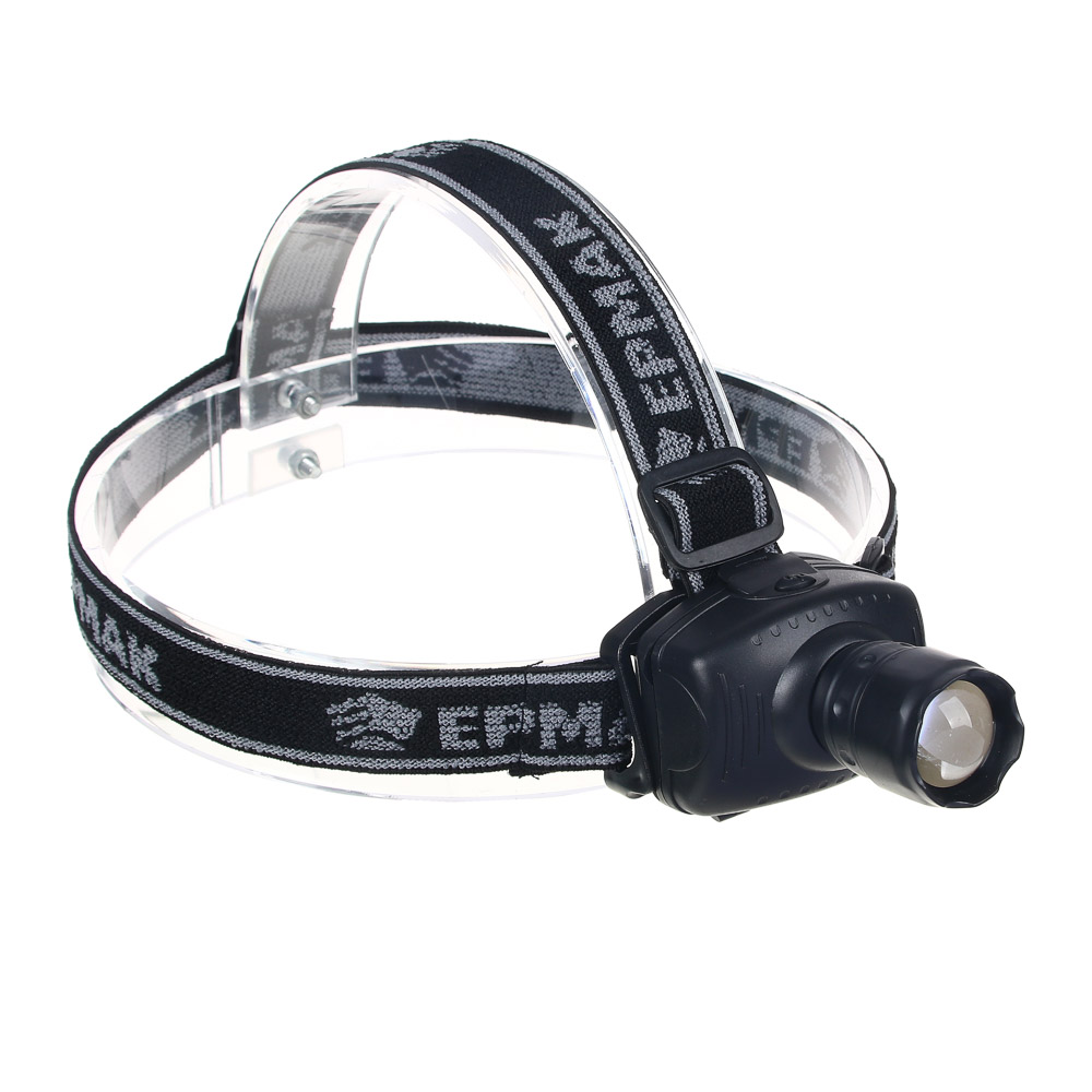 ЕРМАК Фонарь налобный с фокусировкой 3 Вт LED, 3xAAA, 6х5см, арт.№ 198-021