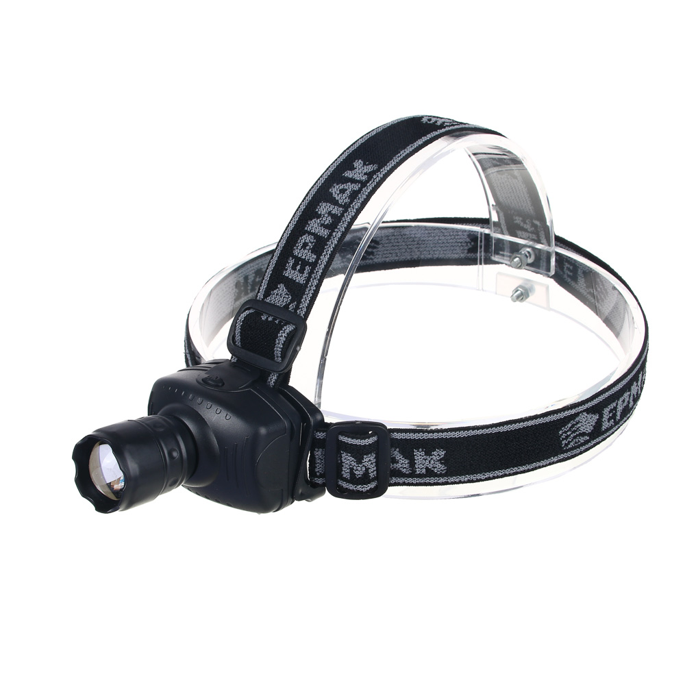 ЕРМАК Фонарь налобный с фокусировкой 3 Вт LED, 3xAAA, 6х5см, арт.№ 198-021