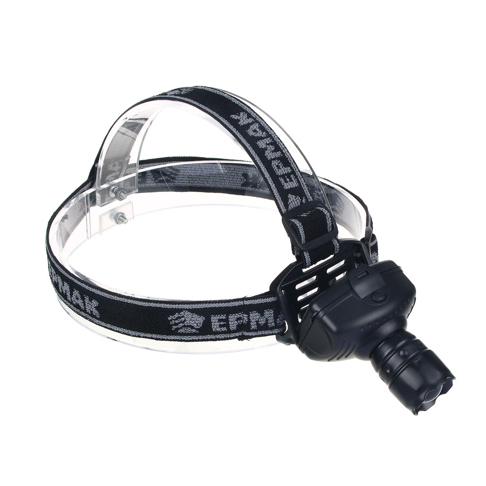 ЕРМАК Фонарь налобный с фокусировкой 3 Вт LED, 3xAAA, 6х5см, арт.№ 198-021