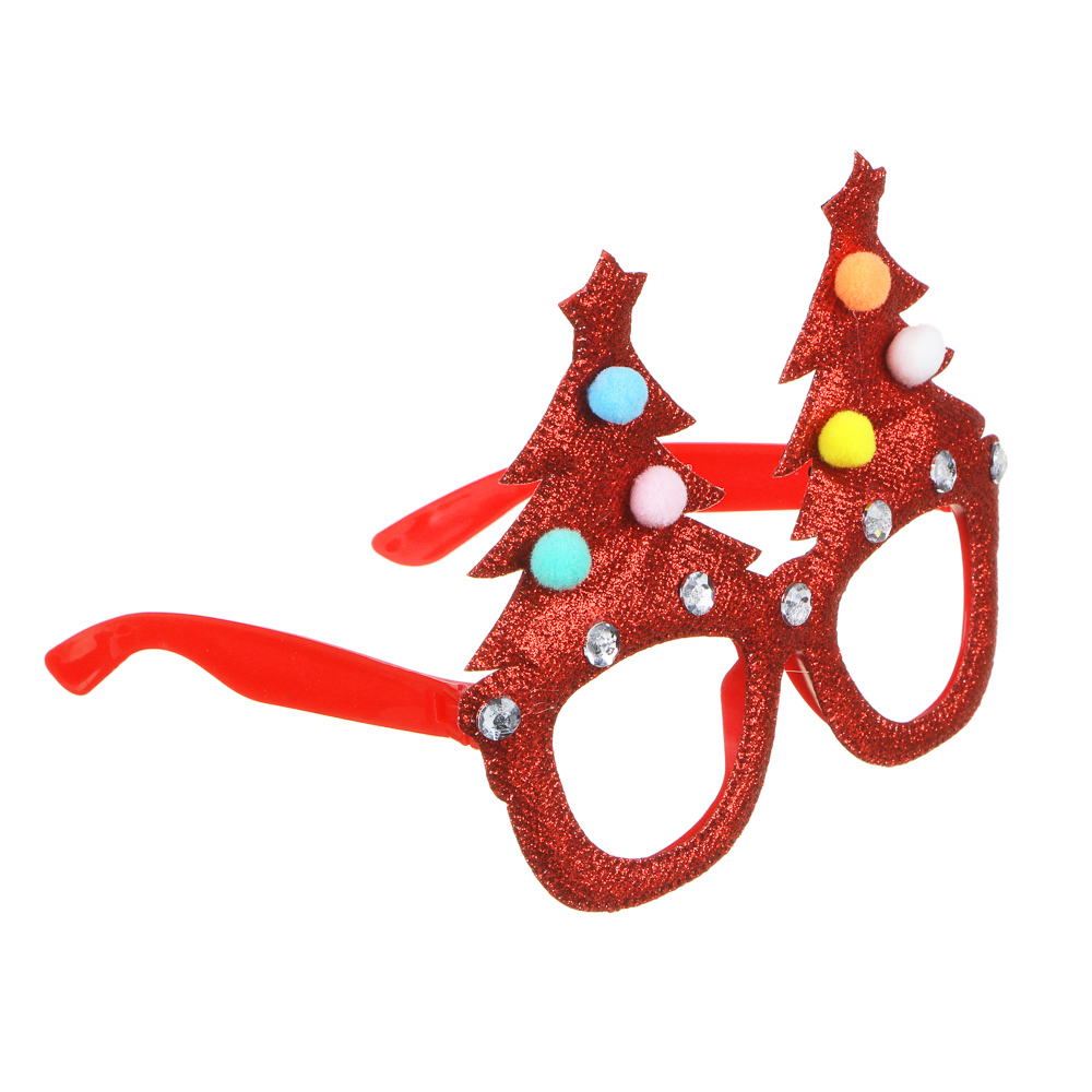 СНОУ БУМ Очки карнавальные, пластик, 4 дизайна, арт.№ 391-219