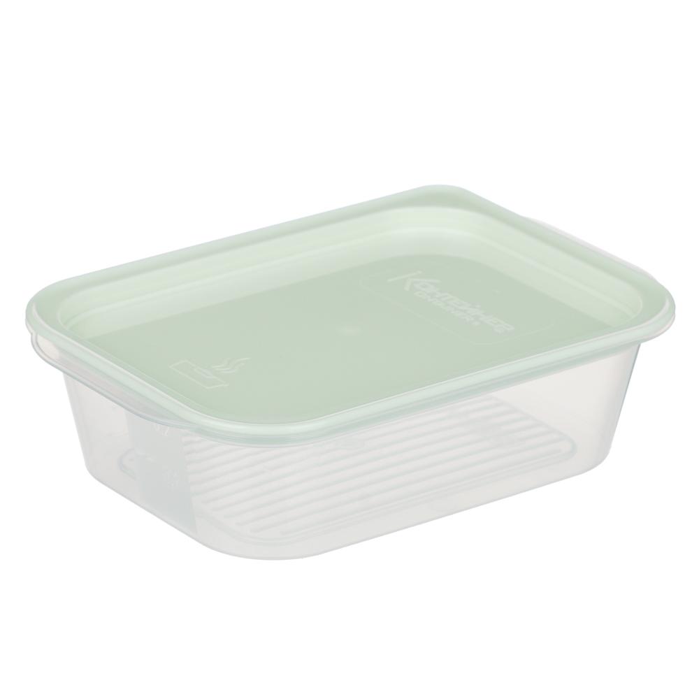 Контейнер пищевой прямоугольный 0,23л с паровыпуском и мерной шкалой, пластик, арт.№ 861-538