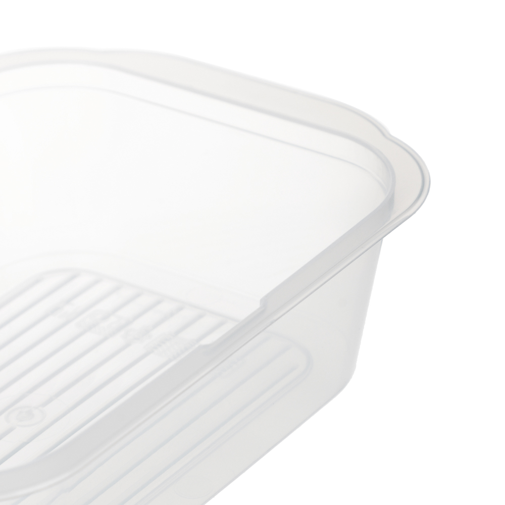 Контейнер пищевой прямоугольный 0,23л с паровыпуском и мерной шкалой, пластик, арт.№ 861-538