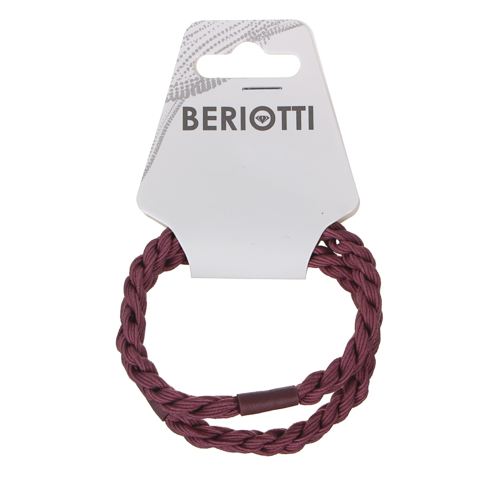 BERIOTTI Набор резинок для волос 2шт, полиэстер, пластик, 4,5см, 6 цветов, РВ-05, арт.№ 322-210