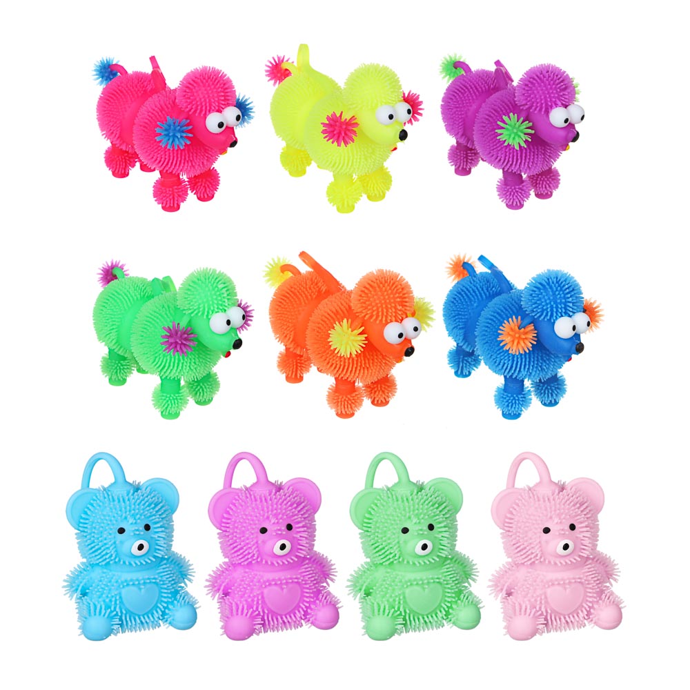 LASTIKS Игрушка пушистая резиновая, резина, 6-10см, 2 дизайна, арт.№ 274-152