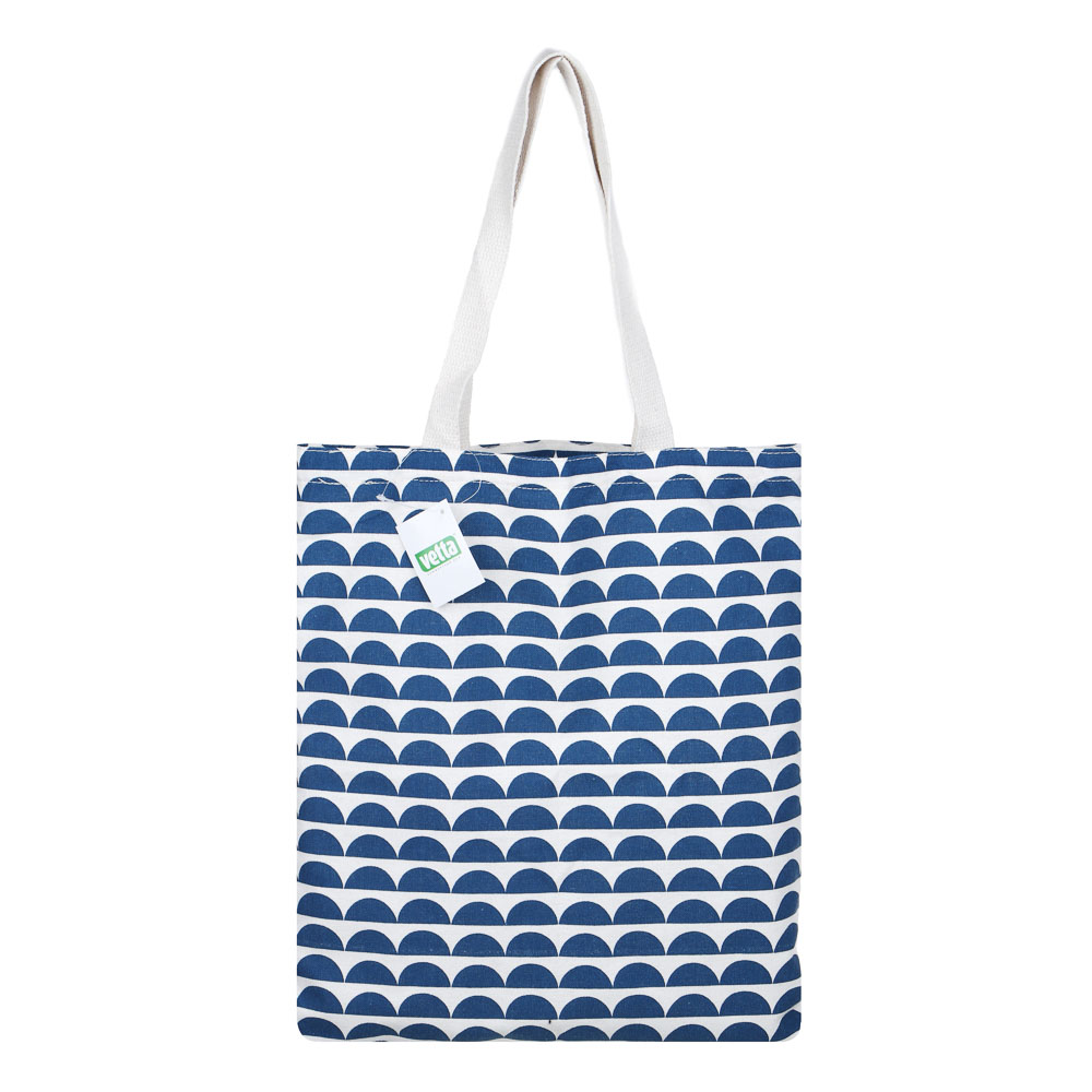 VETTA Сумка-шоппер хозяйственная, 37х41см, до 7кг, 4 дизайна, синий цвет, арт.№ 467-001
