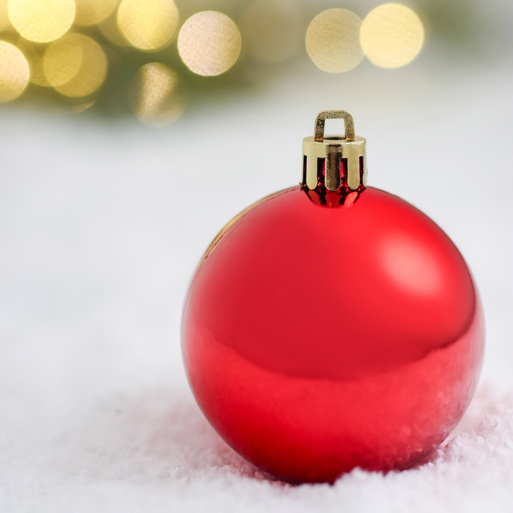 СНОУ БУМ Набор шаров 6шт 6см пластик, красный, арт.№ 372-536