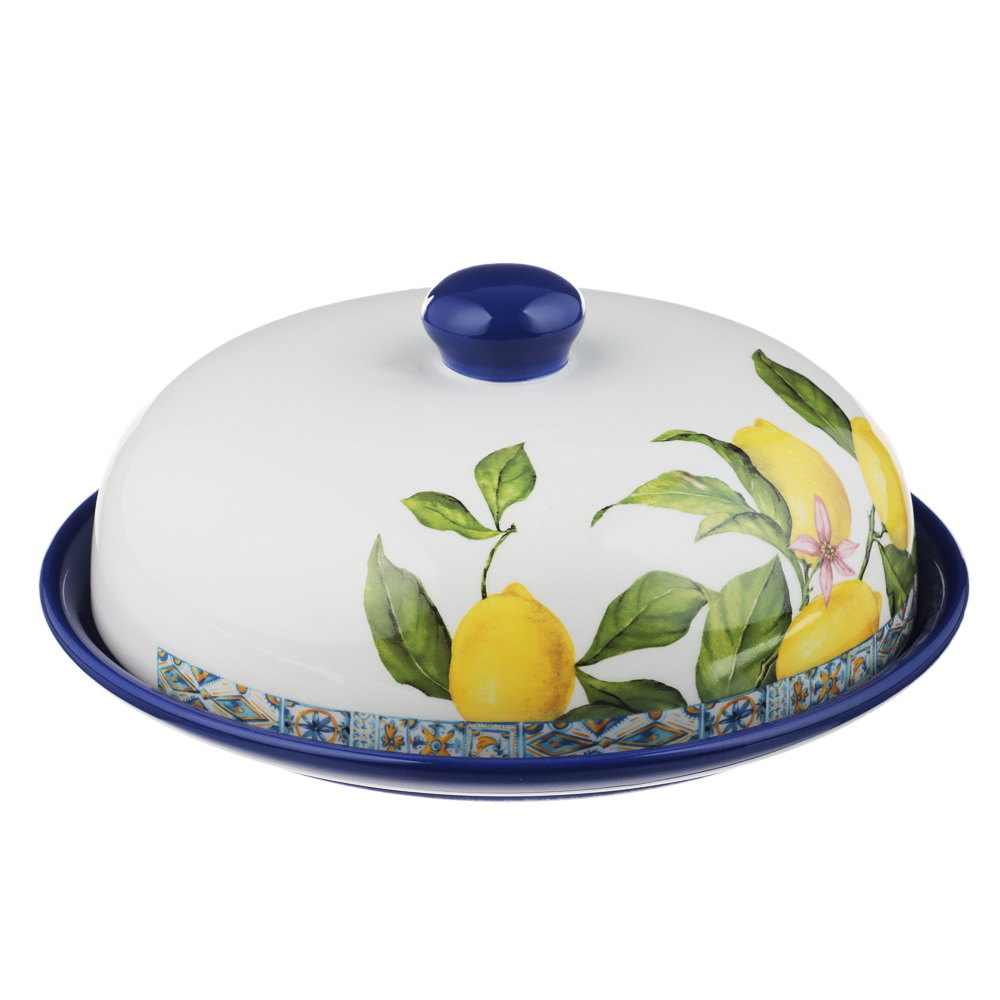 MILLIMI Лимоны Блюдо для блинов, 25х10см, керамика, арт.№ 824-528