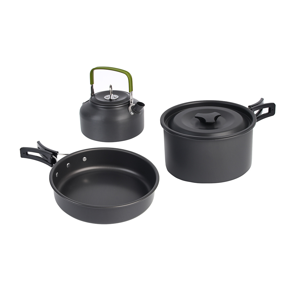 Набор туристической посуды тм BY Русские Супергерои, 3 предмета в чехле, анодир. алюминий, арт.№ 123-045