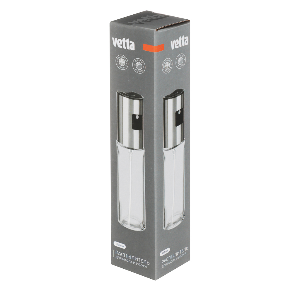 VETTA Распылитель для масла и уксуса, 18х4,3см, стекло, металл, арт.№ 828-266
