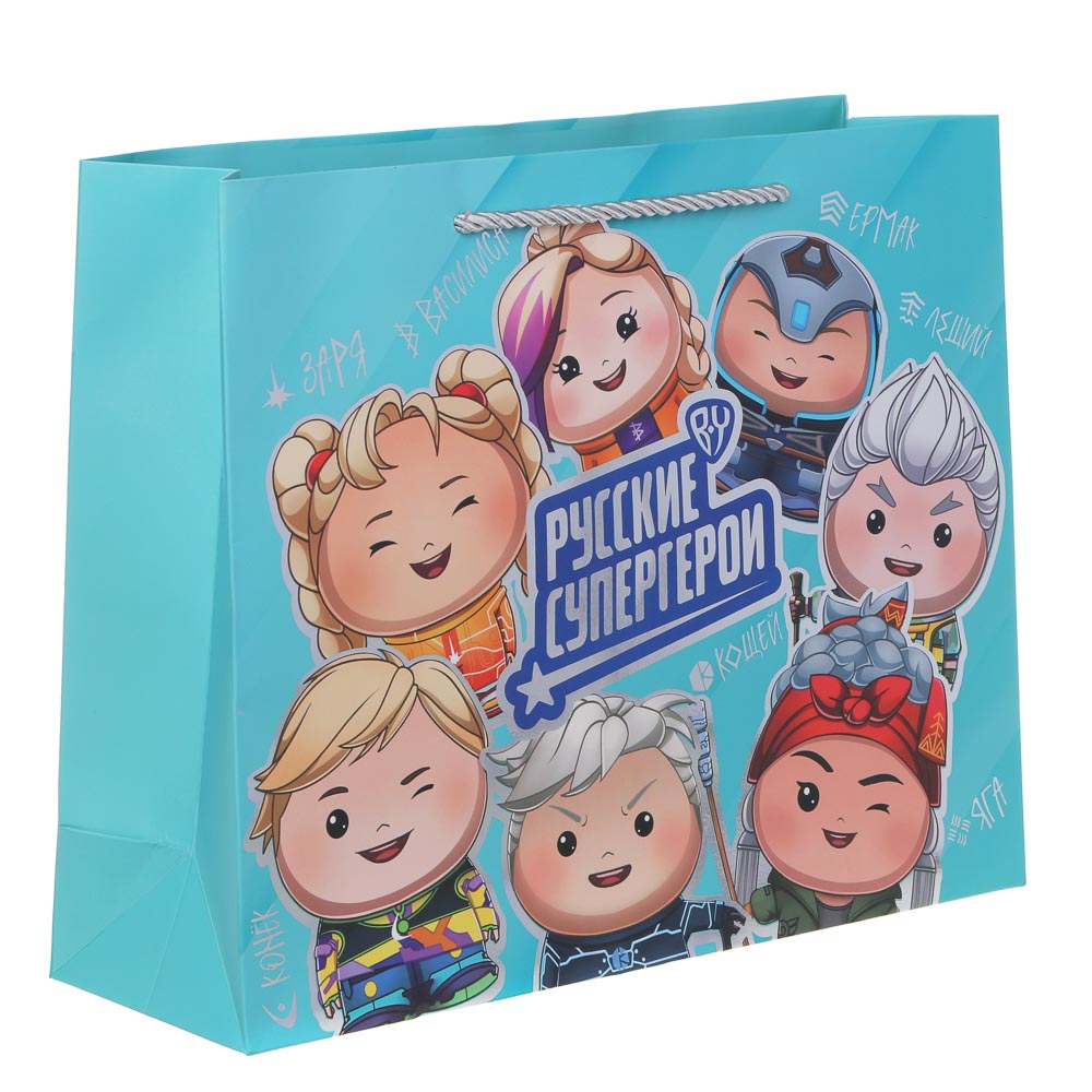 BY Пакет подарочный, высококачественная бумага, тиснение фольгой 32х26х10 см, арт 2, арт.№ 507-312