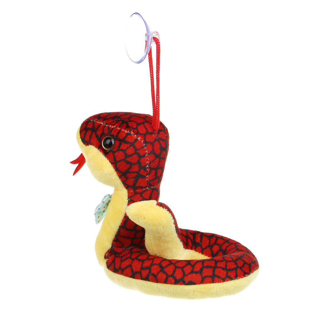 СНОУ БУМ Сувенир мягкий змейка, полиэстер, 11,5 см, 4 цвета, арт.№ 394-017