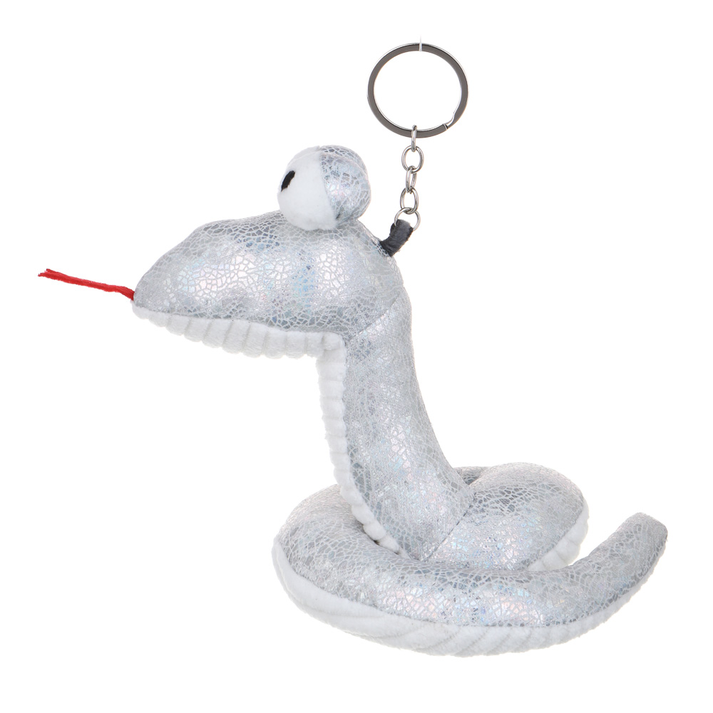 СНОУ БУМ Сувенир мягкий змейка, полиэстер, высота 14см, 3 дизайна, арт.№ 394-018