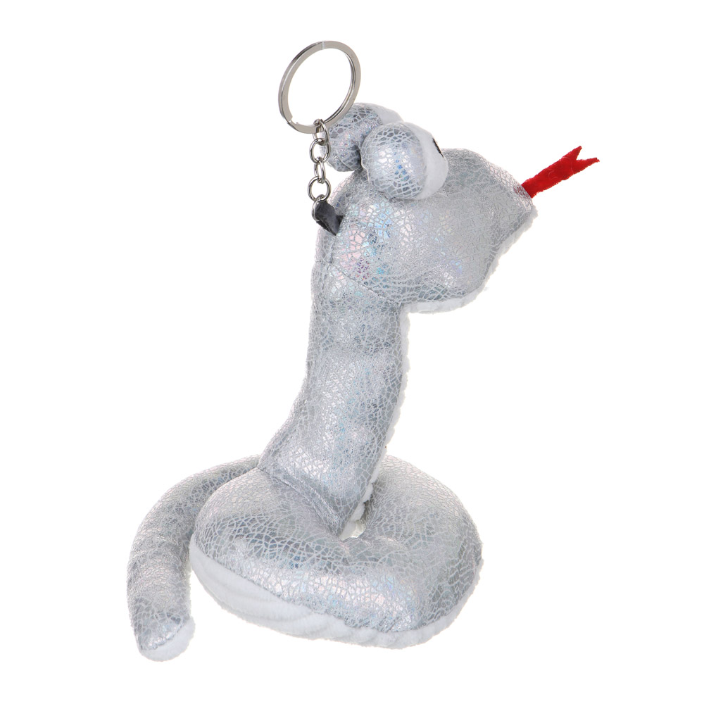 СНОУ БУМ Сувенир мягкий змейка, полиэстер, высота 14см, 3 дизайна, арт.№ 394-018