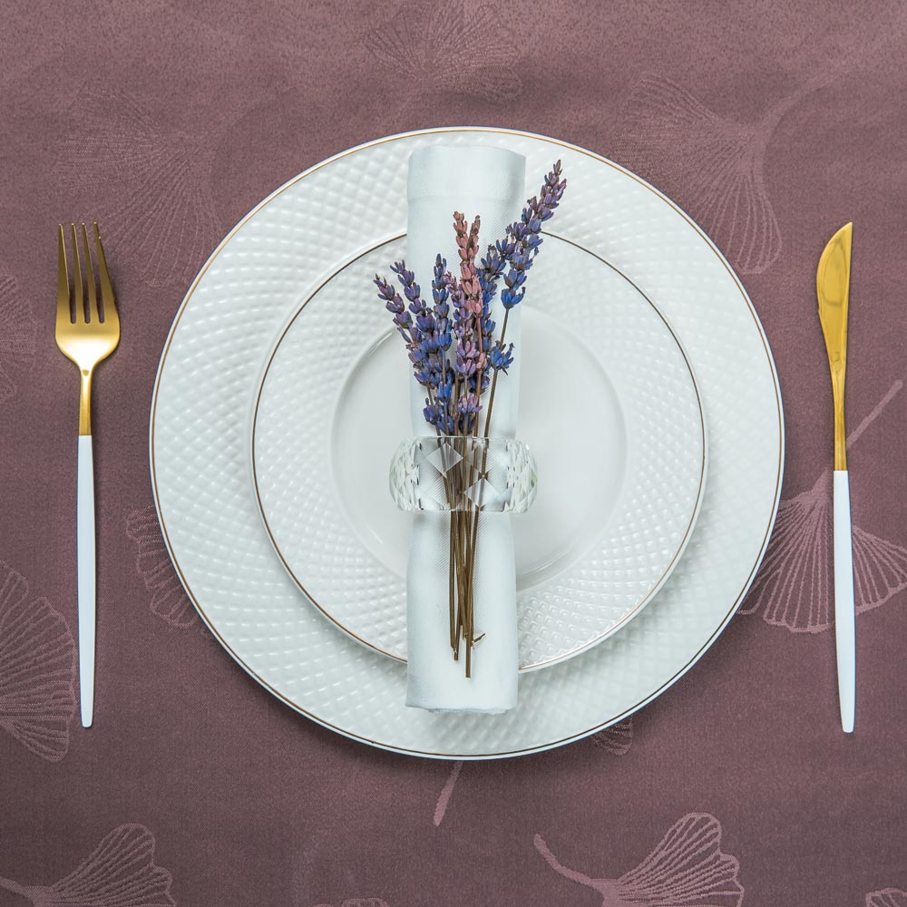 PROVANCE Мятный Латте Скатерть текстильная жаккард с водоотталк.пропиткой, 140х180см, ПЭ, 3 цвета, арт.№ 488-048