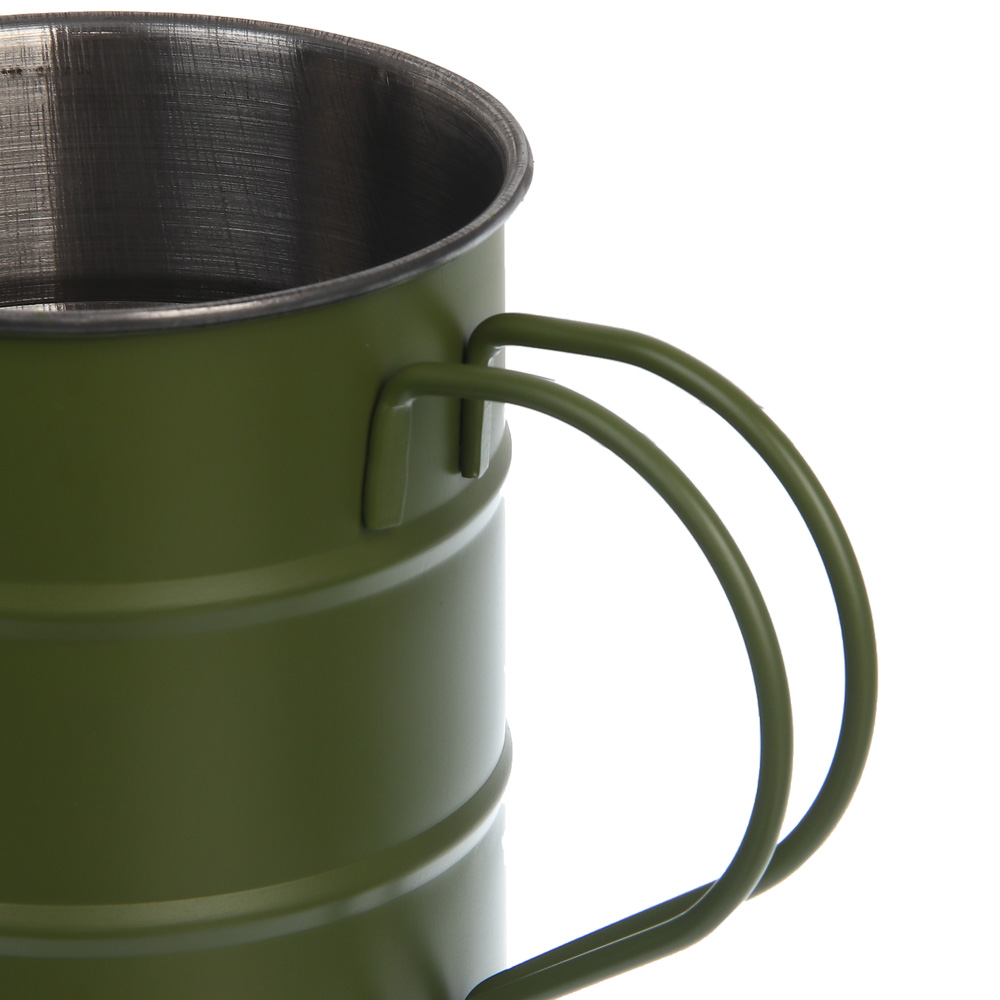 Кружка-бочка тм BY Русские Супергерои, хаки, 9x11,5 см, арт.№ 123-073