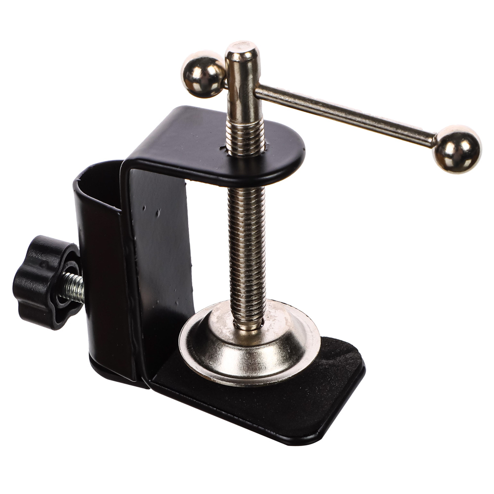 Светильник настольный BY Лунд, Е27, 60Вт, 85см, 110–240 В, с подставкой и струбциной ,металл, черный, арт.№ 476-431