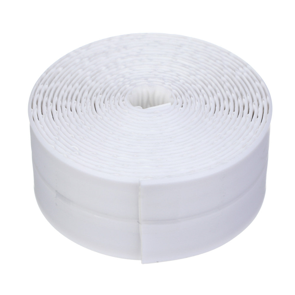 ЕРМАК Лента бордюрная самоклеящаяся белая 38ммх3,35м, полиэтилен, арт.№ 472-031