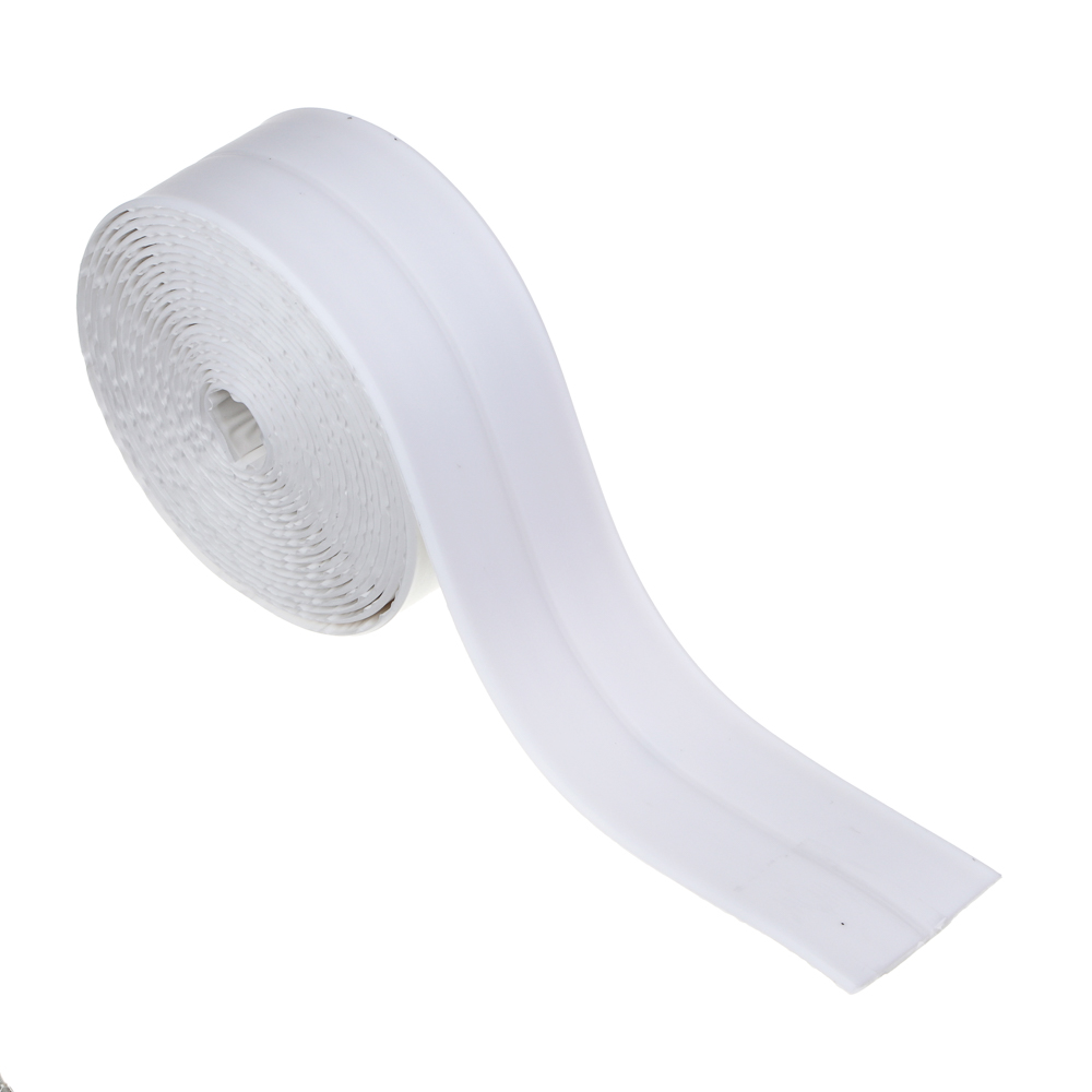 ЕРМАК Лента бордюрная самоклеящаяся белая 38ммх3,35м, полиэтилен, арт.№ 472-031