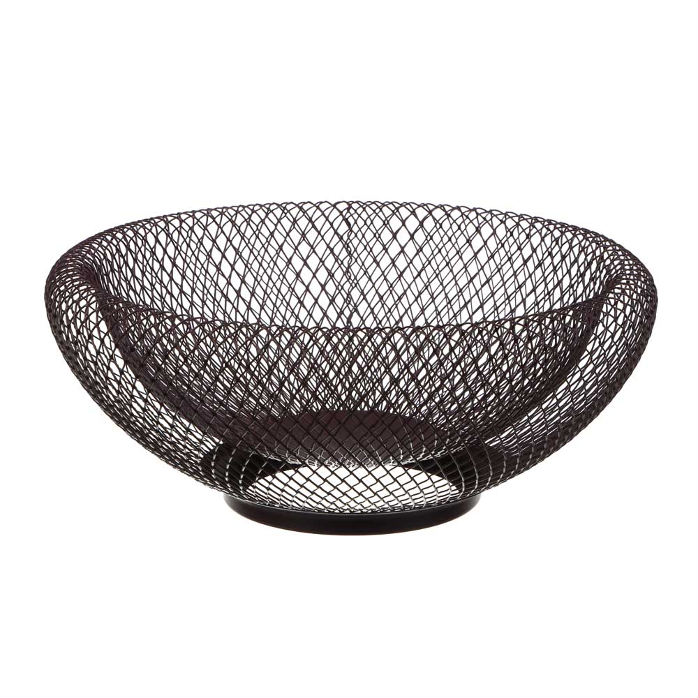 Корзина для фруктов тм SATOSHI Бургунди, 24х9,5см, сталь, арт.№ 827-140