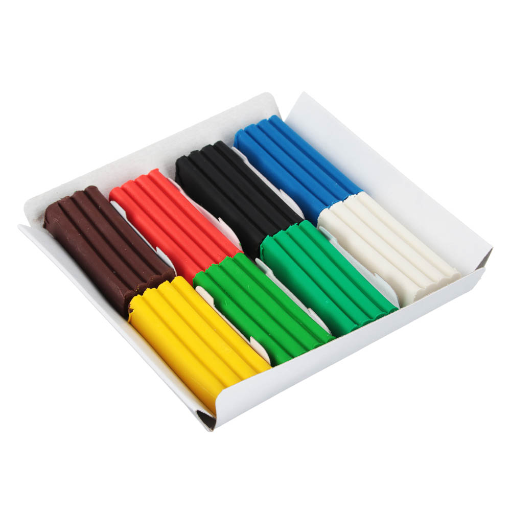 Пластилин 8цв. ClipStudio 120 грамм, в картонном выдвижном пенале, арт.№ 239-048