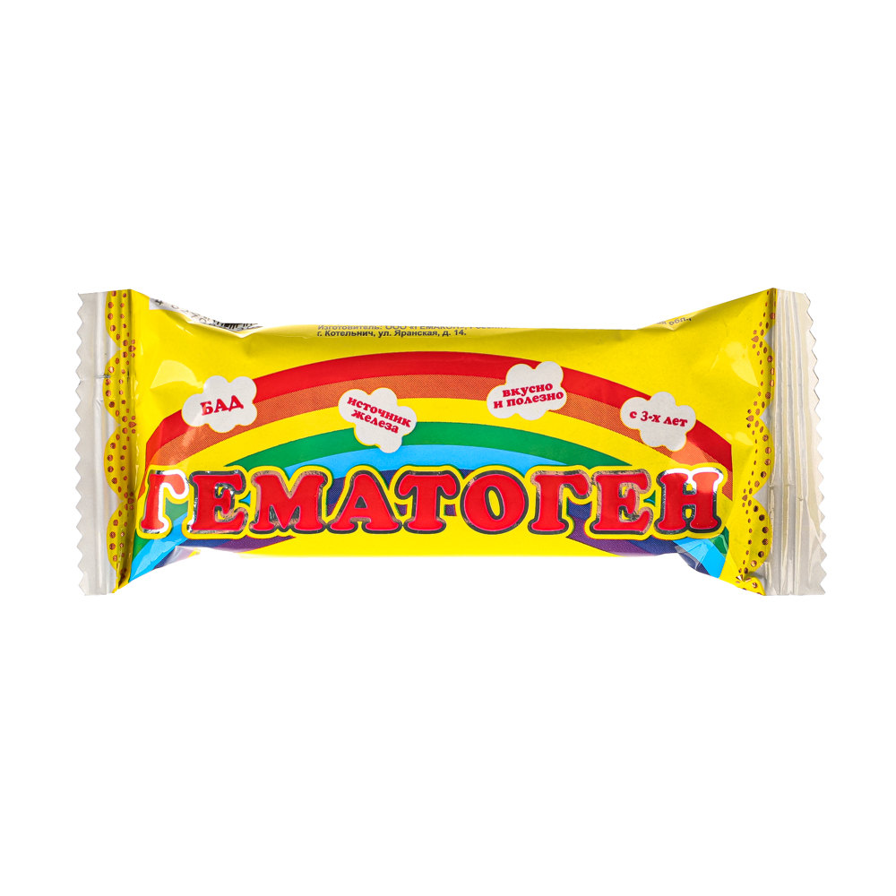 Гематоген детский классный (Радуга) 40 гр., арт.№ 015-024