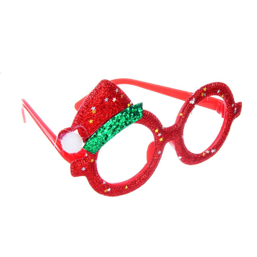 СНОУ БУМ Очки новогодние, полипропилен, фетр, 8х14 см, 2 дизайна, арт.2025-15, арт.№ 391-004