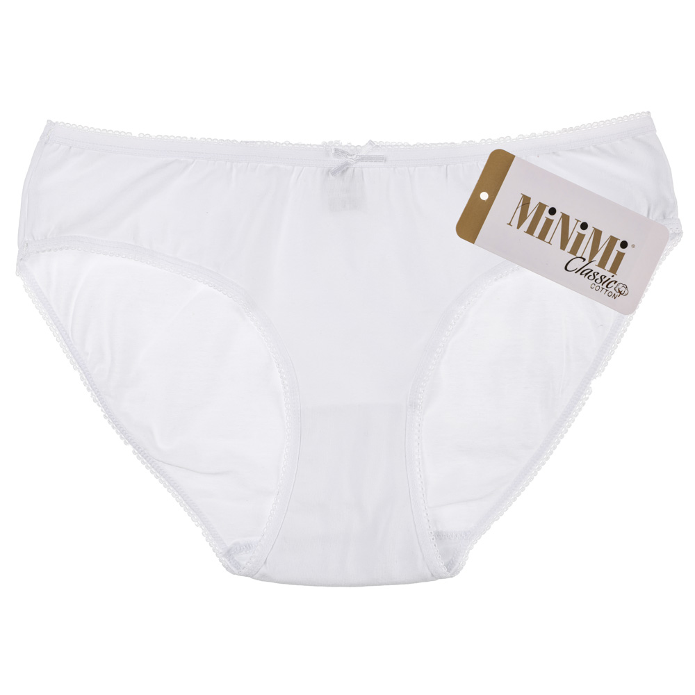 MINIMI Basic Трусы-слипы женские, р-р: 48, 95% хлопок, 5% эластан, белый, BO221, арт.№ 331-215