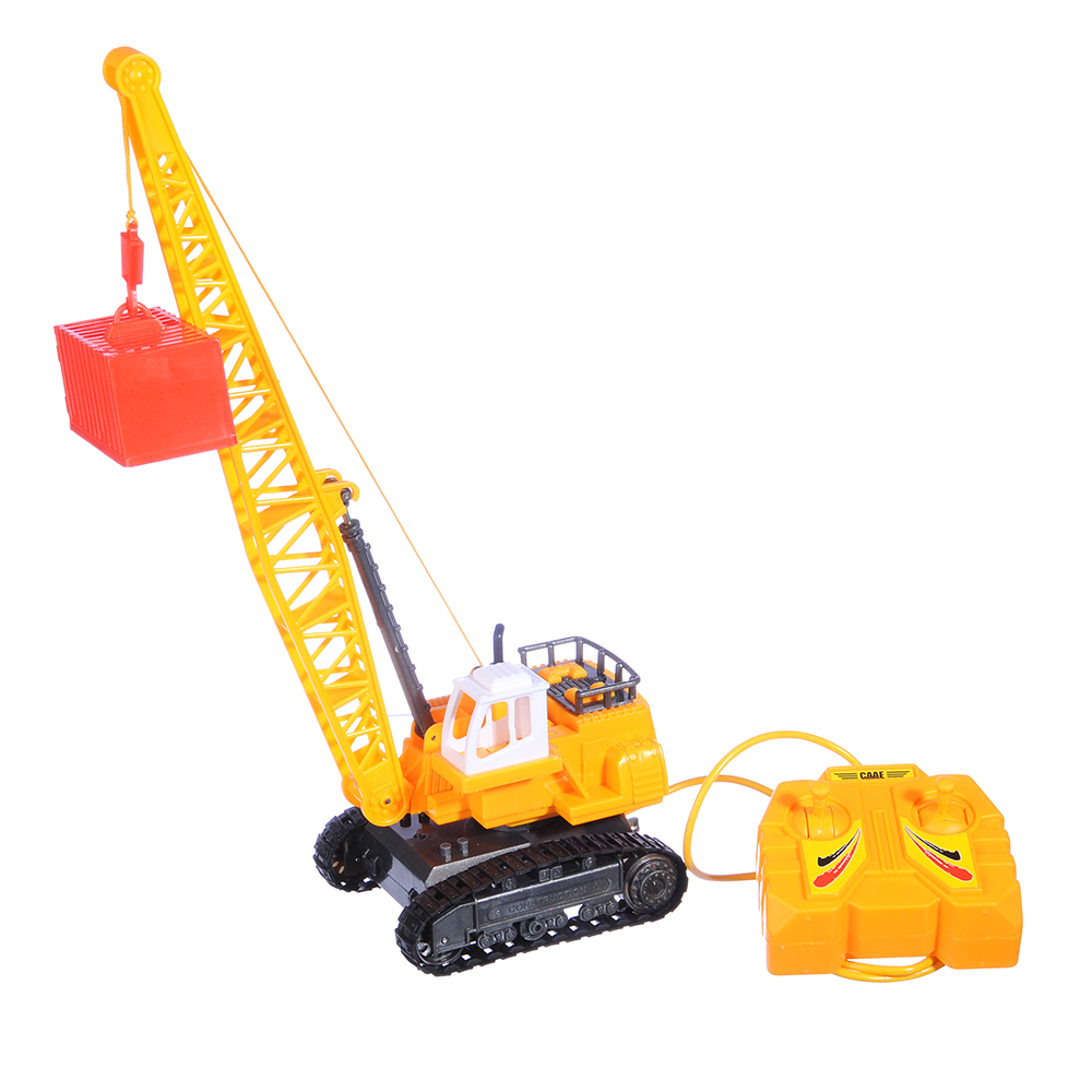 ИГРОЛЕНД Кран подъемный на проводном пульте управления, движение, 3хАА, ABS, 13х35х10см, арт.№ 293-028