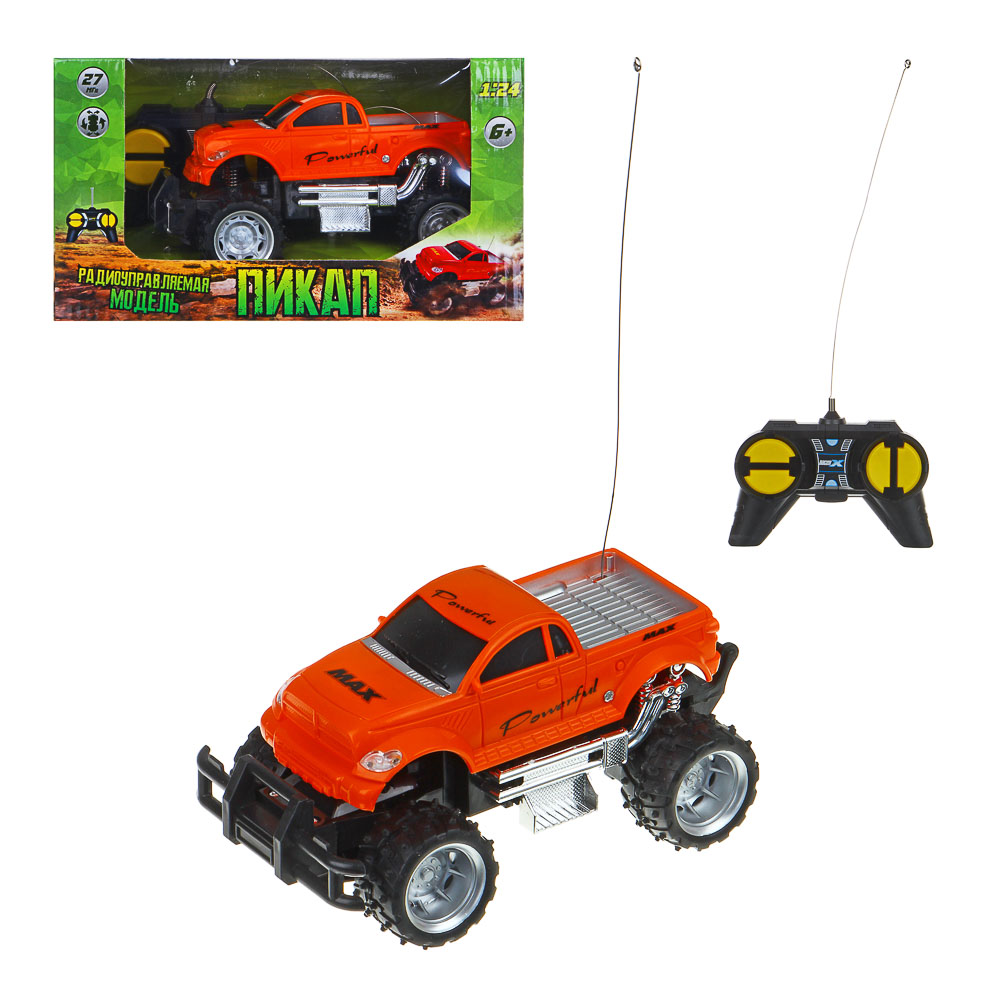 ИГРОЛЕНД Машина на радиоуправлении в виде пикапа, 5АА, ABS, TPR, PP,PE, PS, 23х14х13см, арт.№ 293-032