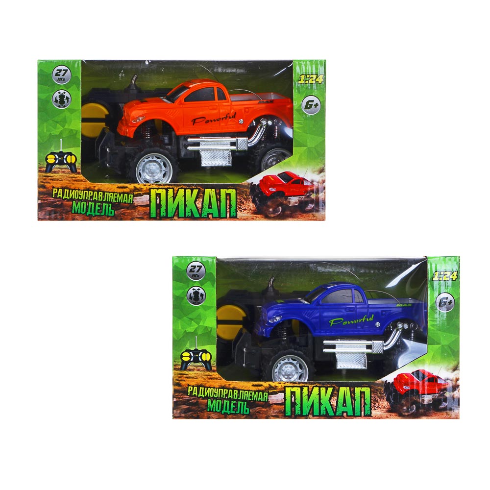 ИГРОЛЕНД Машина на радиоуправлении в виде пикапа, 5АА, ABS, TPR, PP,PE, PS, 23х14х13см, арт.№ 293-032