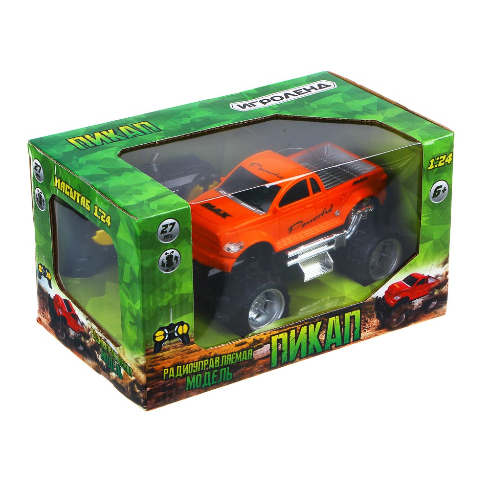ИГРОЛЕНД Машина на радиоуправлении в виде пикапа, 5АА, ABS, TPR, PP,PE, PS, 23х14х13см, арт.№ 293-032