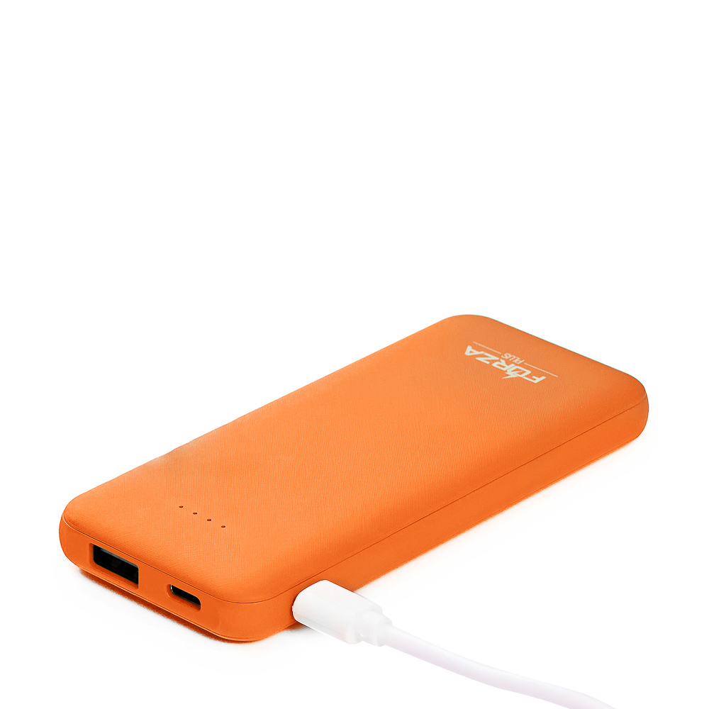 FORZA КИРЯ Аккумулятор мобильный, 4000 мАч, USB, 2А, прорезиненное покрытие, пластик, 4 цвета, арт.№ 916-392