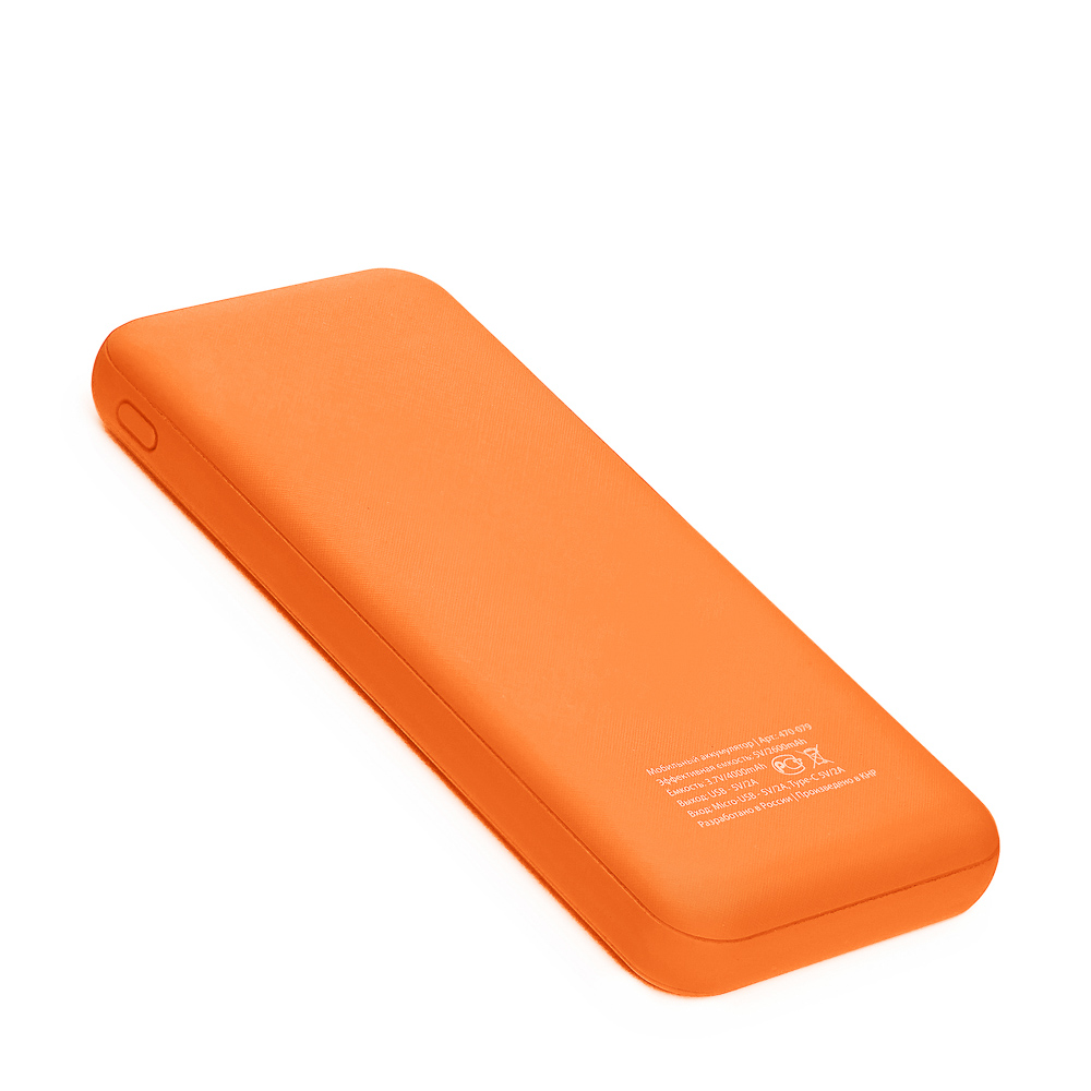 FORZA КИРЯ Аккумулятор мобильный, 4000 мАч, USB, 2А, прорезиненное покрытие, пластик, 4 цвета, арт.№ 916-392