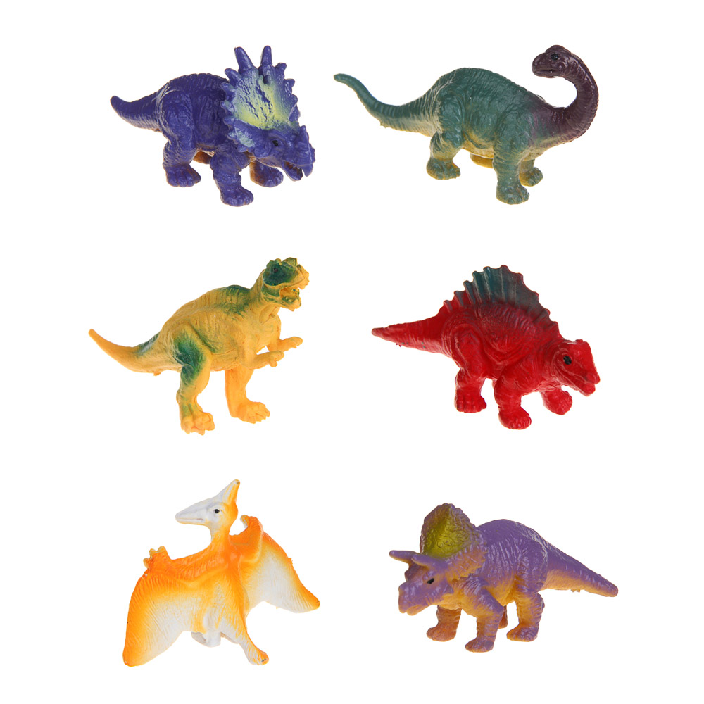 ХОББИХИТ Набор для творчества "Раскопки динозавров" с фигурками, ABS, гипс, 16,7х6,5х4см, 6 диз., арт.№ 283-183