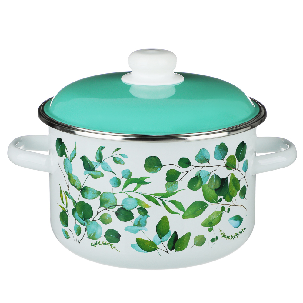 VETTA Эвкалипт Кастрюля эмалированная 4 л, арт.№ 894-506