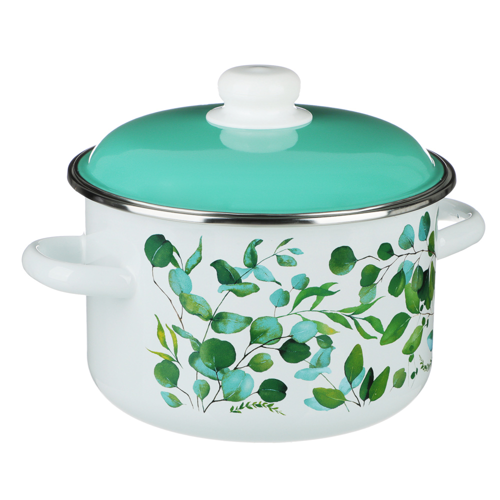 VETTA Эвкалипт Кастрюля эмалированная 4 л, арт.№ 894-506
