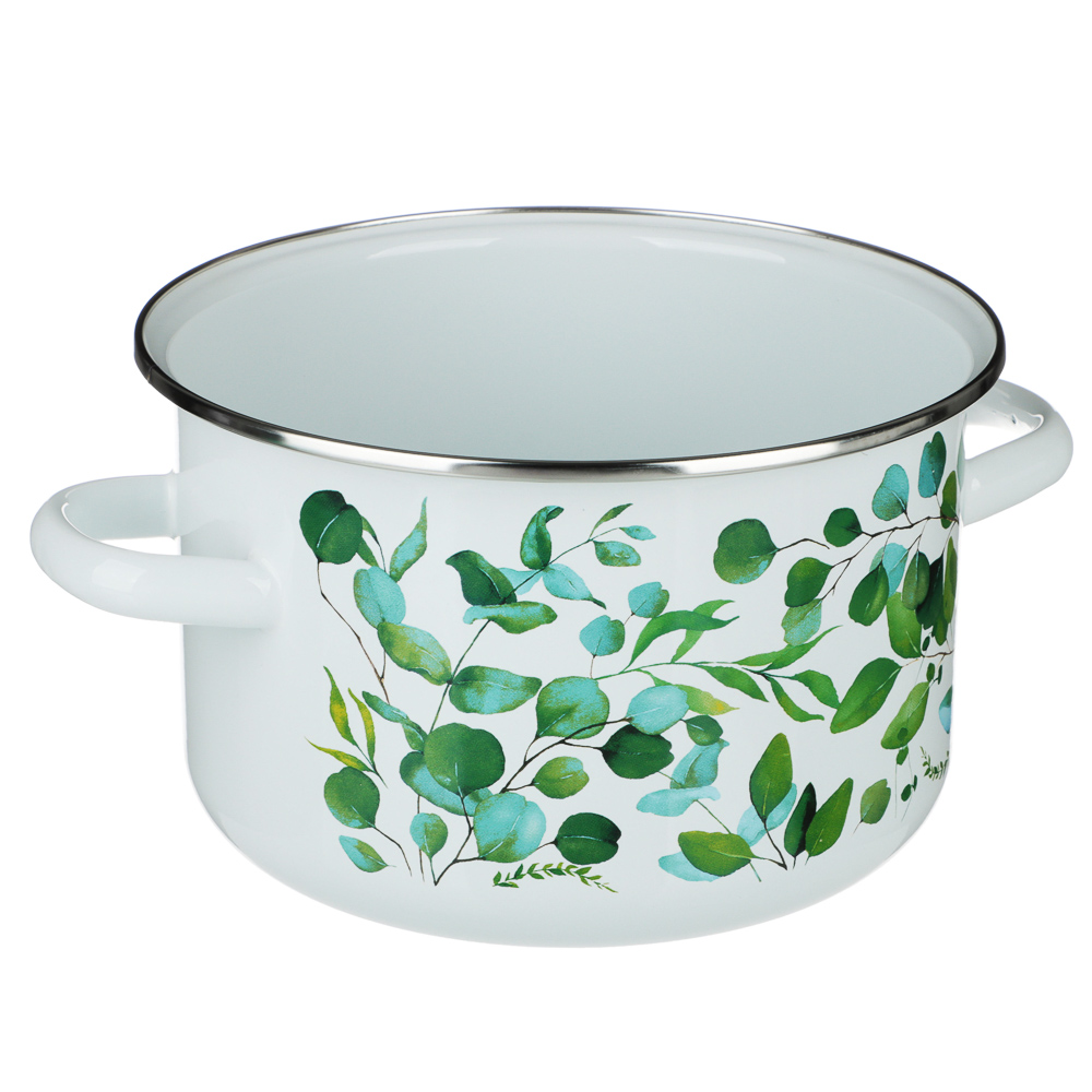 VETTA Эвкалипт Кастрюля эмалированная 4 л, арт.№ 894-506