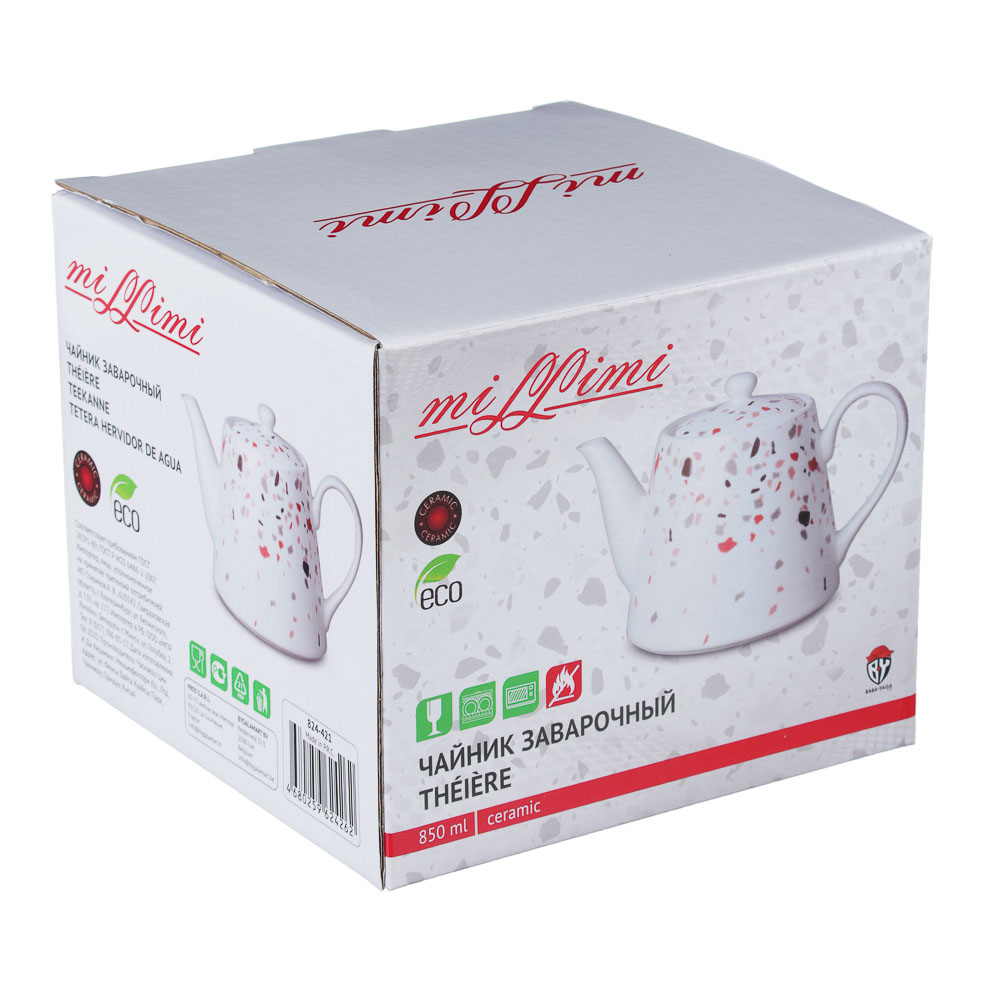 MILLIMI Мозаика Чайник заварочный 850мл, керамика, арт.№ 824-421