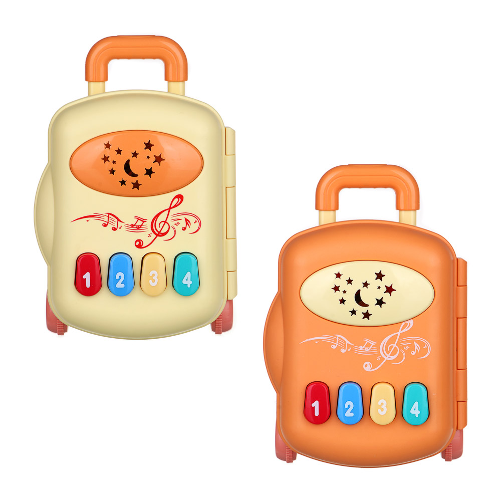 ИГРОЛЕНД Чемоданчик-проектор музыкальный, звук, свет, пластик, 18,5х9х12,5 см, арт.№ 272-829