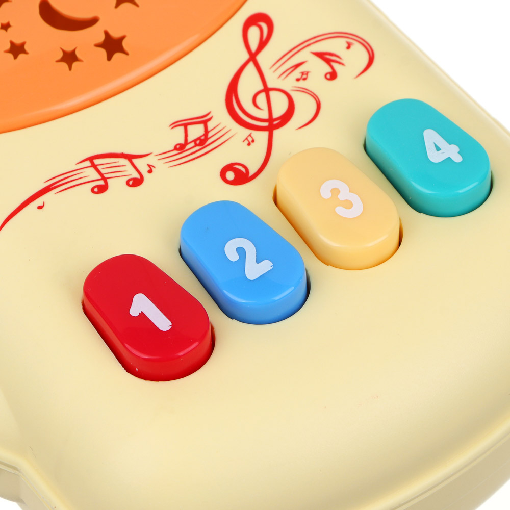 ИГРОЛЕНД Чемоданчик-проектор музыкальный, звук, свет, пластик, 18,5х9х12,5 см, арт.№ 272-829