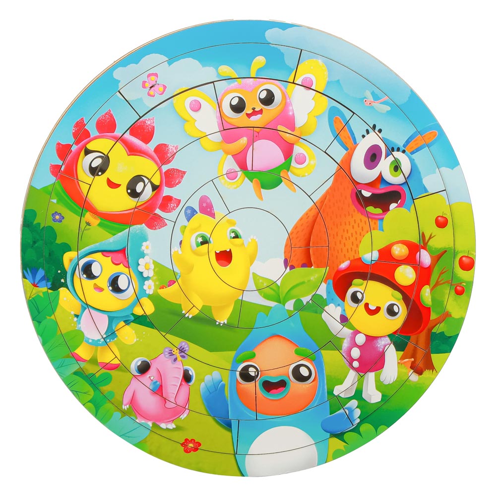 BY Развивающая игра "Пазл-головоломка", дерево, 20х20см, 3 дизайна, арт.№ 262-450