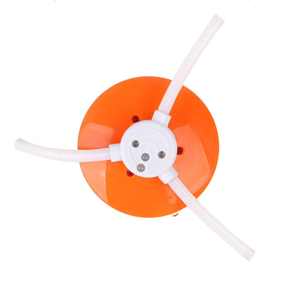 ИГРОЛЕНД Рыжий Волчок музыкальный светящийся, 6,6x6,8x11,3 см, 3xАА, ABS, арт.№ 295-241