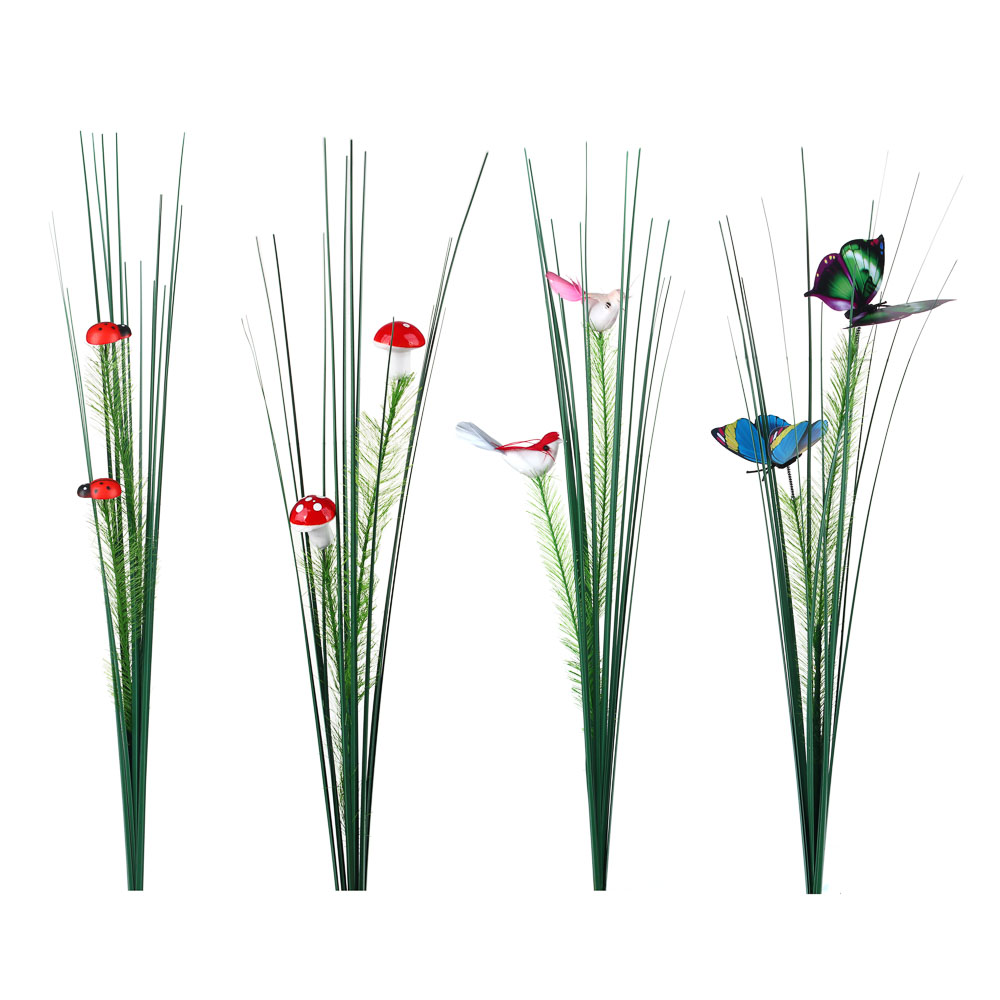 Декор на стержне "Трава" тм INBLOOM, 75-80 см, ПВХ, металл, арт.№ 153-174
