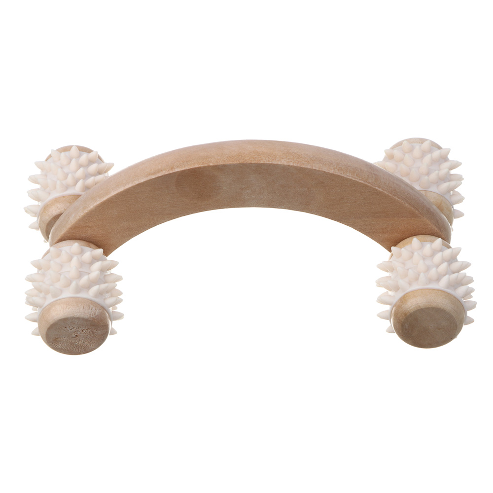 SILAPRO Max Массажный роллер, 16.5х6х9см, дерево, PVC, арт.№ 192-108