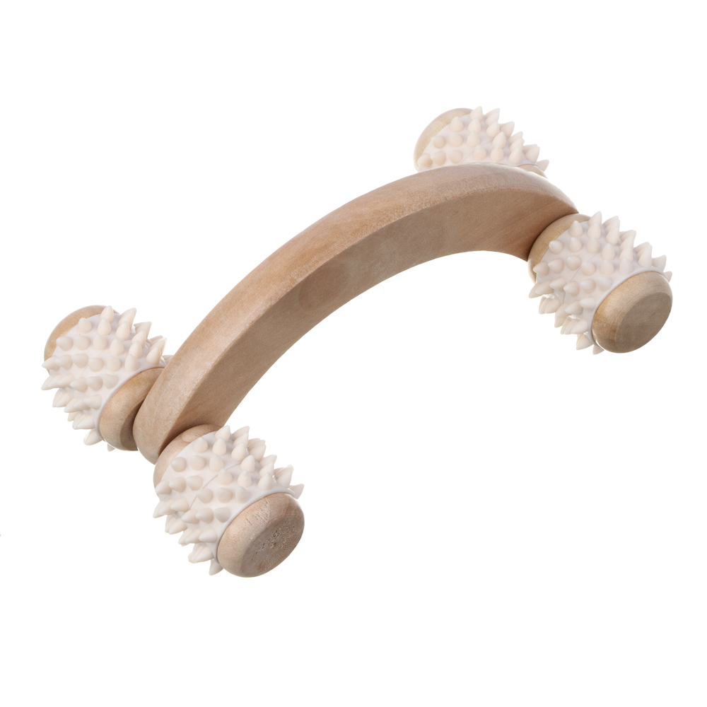 SILAPRO Max Массажный роллер, 16.5х6х9см, дерево, PVC, арт.№ 192-108